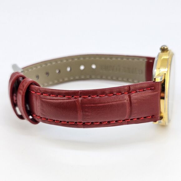 Advance Women\'s Watch 32MM White Dial‎ New Red Leather Bands New Battery main image 8